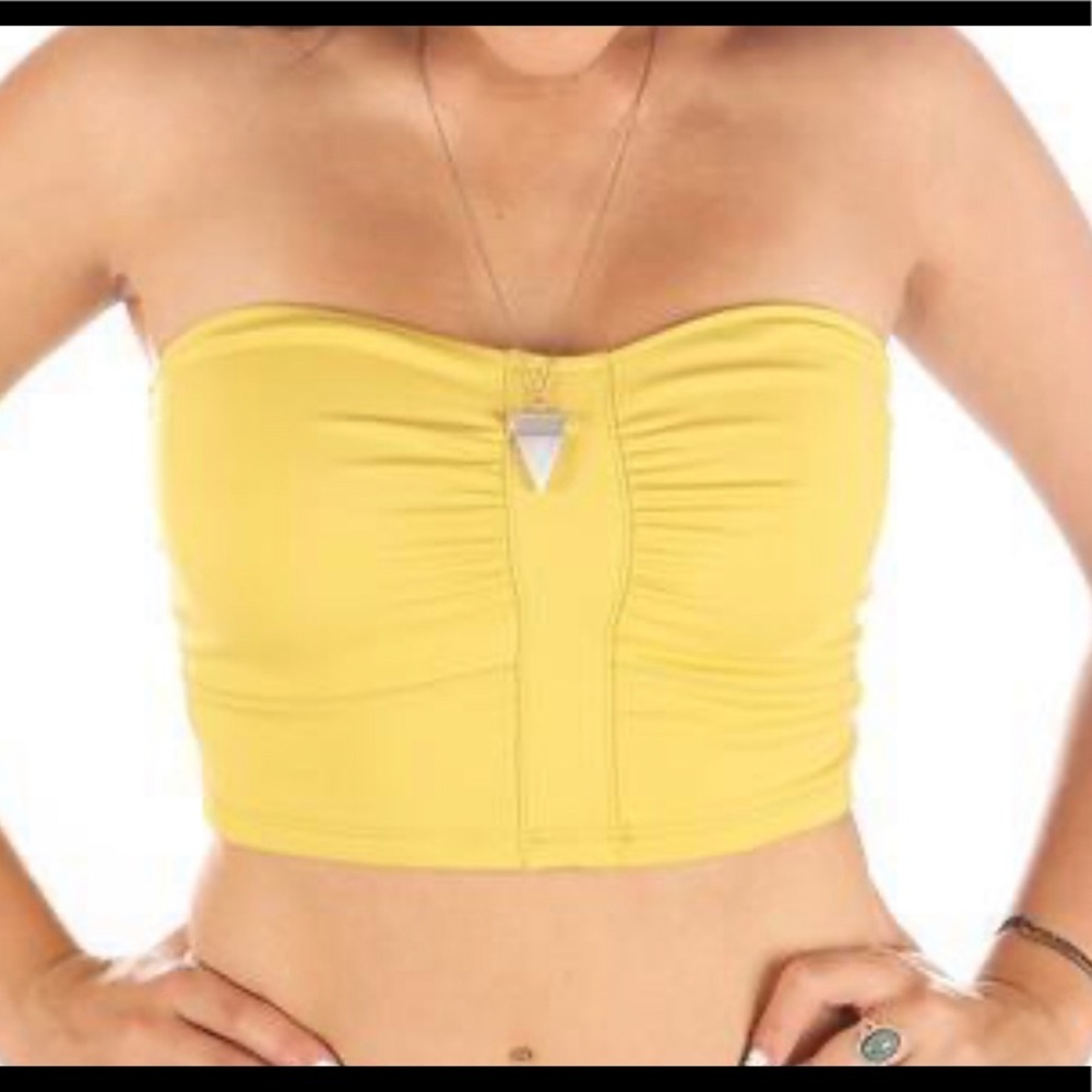 Mika Yoga Wear yellow bandeau